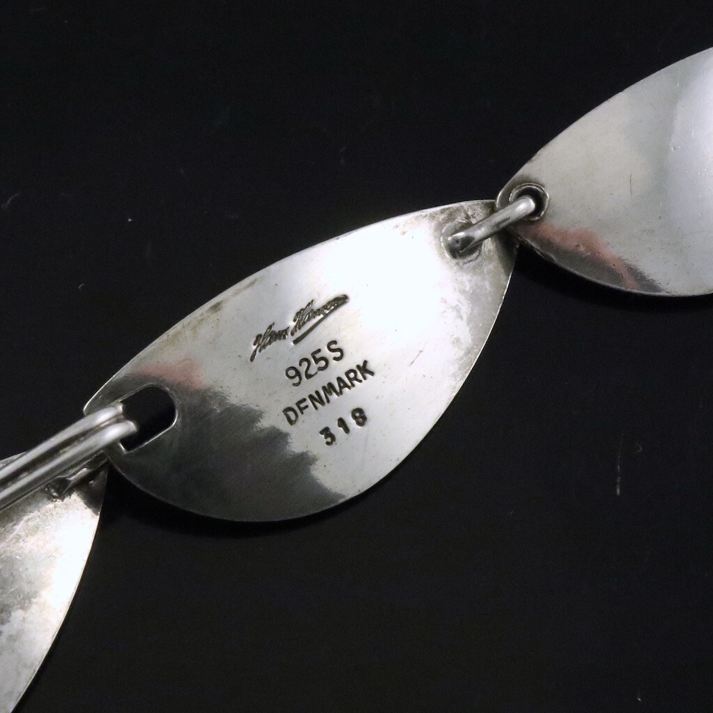 Hans Hansen. Modern Sterling Silver Necklace #318 - 44 cm. | eBay