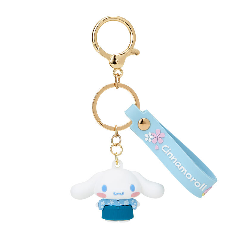 Cinnamoroll Rubber 3D Keychain dog boy dressed in kimono Sanrio