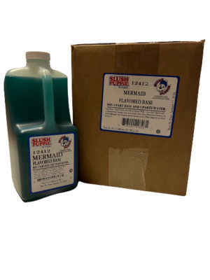 Slush Puppie Mermaid Flavored Base 6 .5 Gallons Yields 18 gallons
