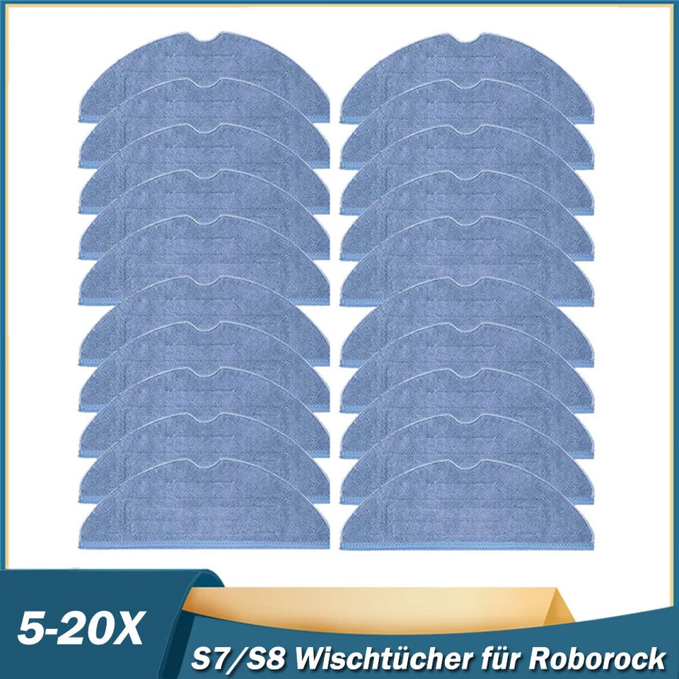 ANEWISE_STORE Ersatz Wischtücher für Xiaomi Roborock T7 S7 S7+/Plus S7 MaxV, S7 Pro Mop,S8 S8+