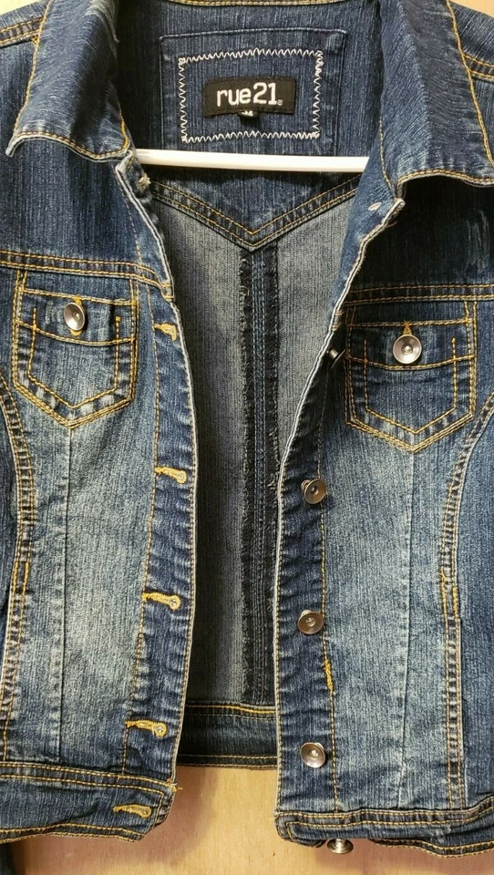 ABRIGO CHAQUETA VAQUERA JUNIOR RUE 21 NIÑAS--TALLA M--USADO Foto 2 de 4