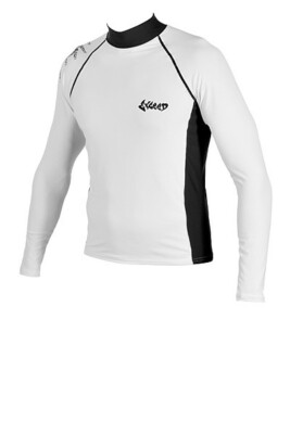 High Quality Long Sleeve Entrap Mens Rash Guard White Black FREE SHIPPING