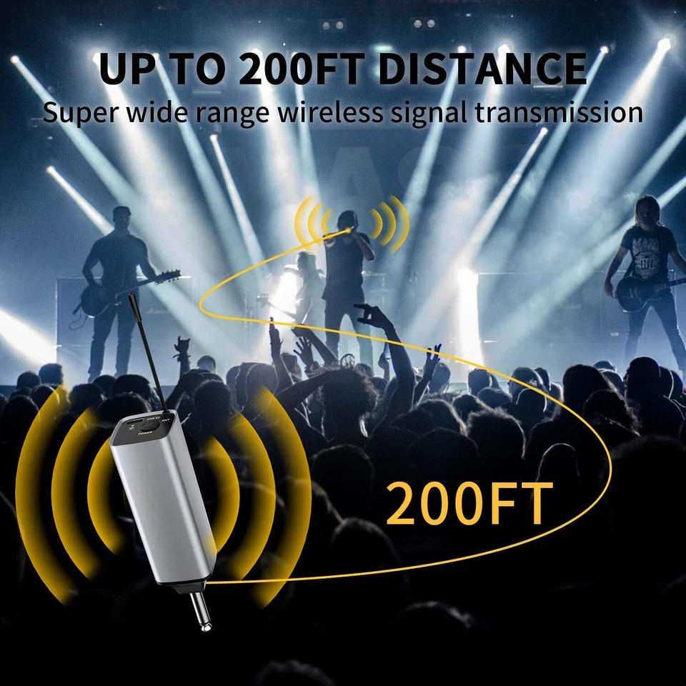 Drahtloses Mikrofon Set UHF Dual Kabellos Mikrofon Karaoke kabellos Wireless - Bild 2 von 4