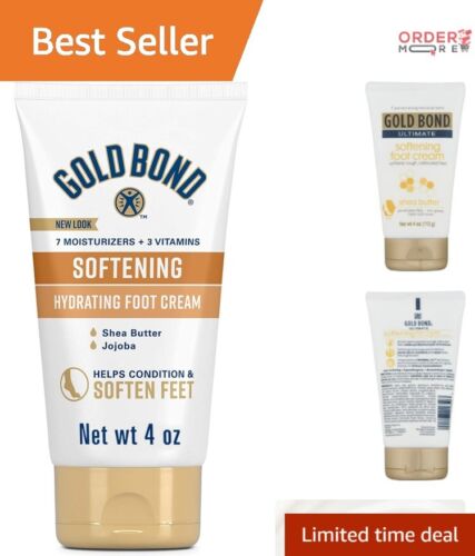 Softening Foot Cream with Shea Butter & Vitamins - 4 oz. Hypoallergenic Care