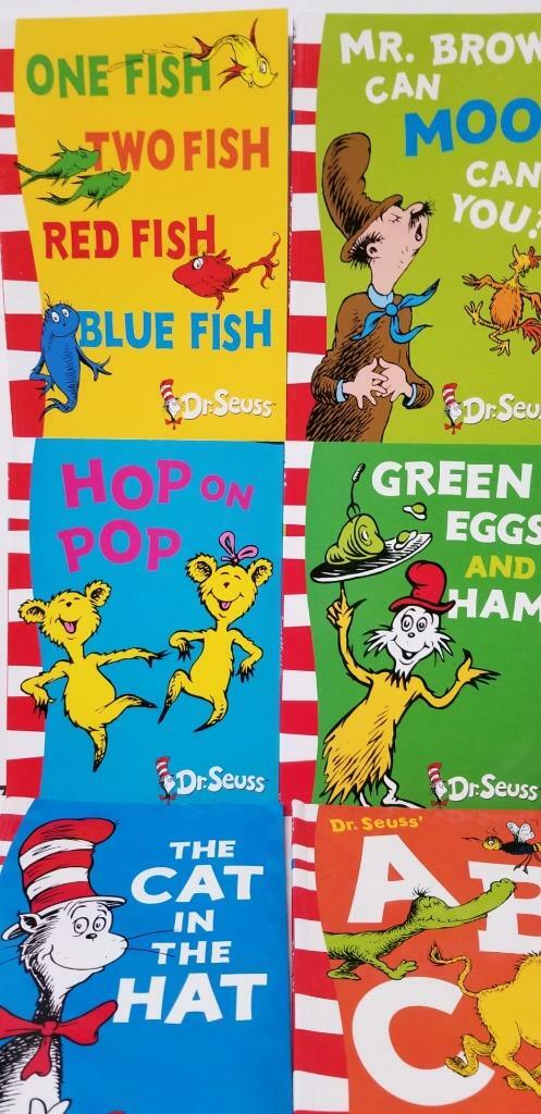 RARE BRITISH IMPORT 10 DR SEUSS CHILDRENS BOOKS NEW CAT IN HAT ABC