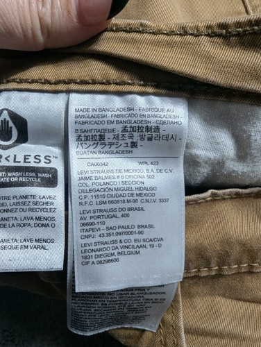 Levi's 541 Athletic Tapered Fit Pants Men's Size 36x32 Khaki - Picture 4 of 16