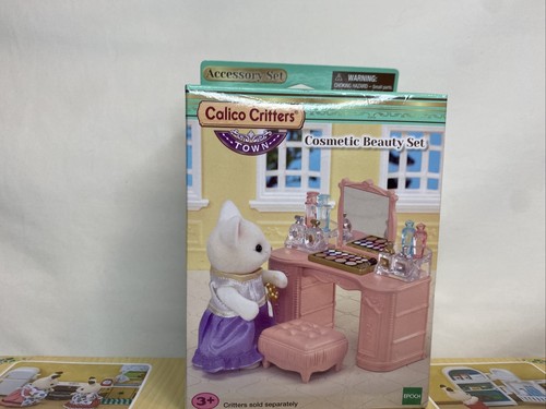 Calico Critters SEALED BOX LOT OF 4 Childrens Bedroom Bathroom Kitchen Beauty - Picture 6 of 6