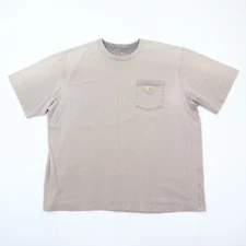Sun Faded Carhartt T-Shirt Ghostly Light Gray Grunge Skate Workwear 2XL XXL