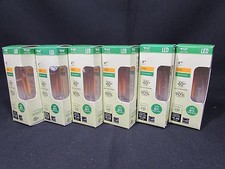 6 Candelabra LED Filament Bulbs 40W Dimmable 2700K Warm White Chandelier B11 E12