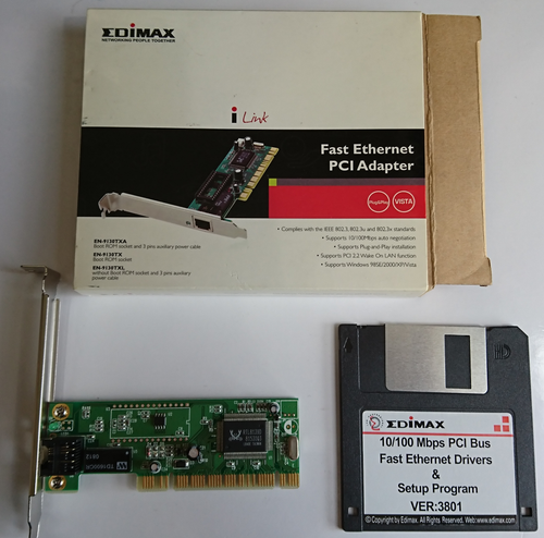 lot: 3x Ethernet cards (1x Compaq, 2x Edimax) + 1x 2-port IEEE-1394 card - Zdjęcie 10 z 14
