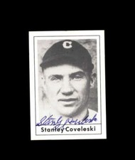Stanley Coveleski Signed 1978 Grand Slam Cleveland Indians Autograph