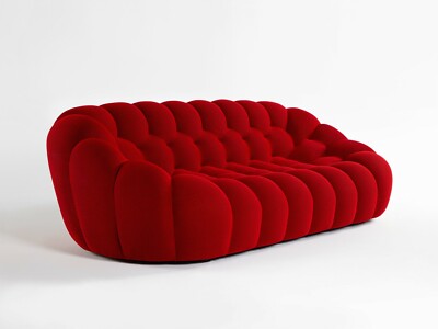 Roche Bobois Bubble Large 3 Seat Sofa Rubis Red 3D *4 Month