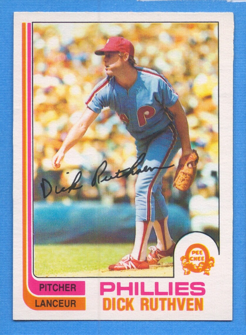 1982 O-Pee-Chee #317 Dick Ruthven Phillies