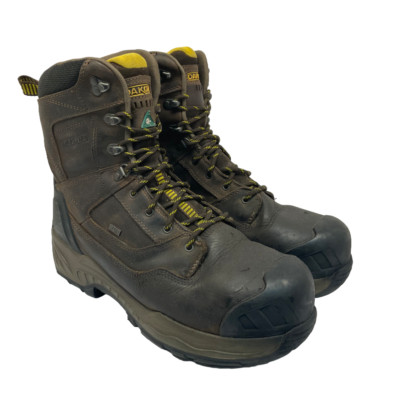 DAKOTA Men's Traction on Demand 8'' Comp. Toe Comp. Plate WP Boots 8519 Brown 11M