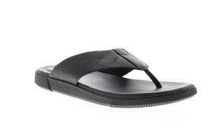 clarks flip flops mens black