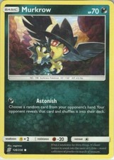 POKEMON CARD MURKROW 128/236 NO 198 DARKNESS POKEMON TCG CCG