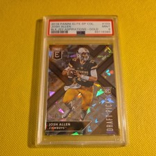 2018 PANINI ELITE DP ASPIRATION GOLD ICE JOSH ALLEN RC /10 PSA 9 BLACK JERSEY