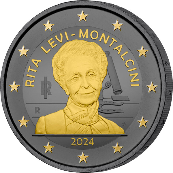 Italie 2 Euros Commémo. Ruthénium 2024 - Rita Levi-Montalcini