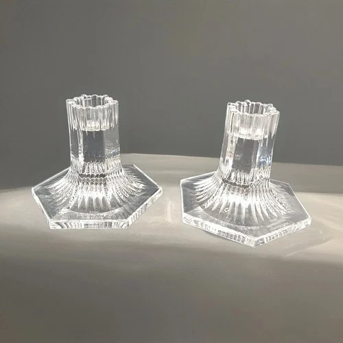 Vintage Tiffany & Co Louis Comfort Collection 1992 Candlestick Candle Holder Set