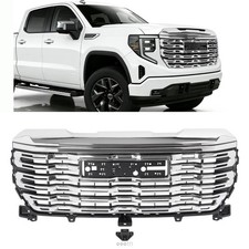 Front Chrome Bumper Grille For 2022 2023 2024 Gmc Sierra 1500 Denali Front Chrome Bumper Grille For 2022 2023 2024 Gmc Sierra 1500 Denali