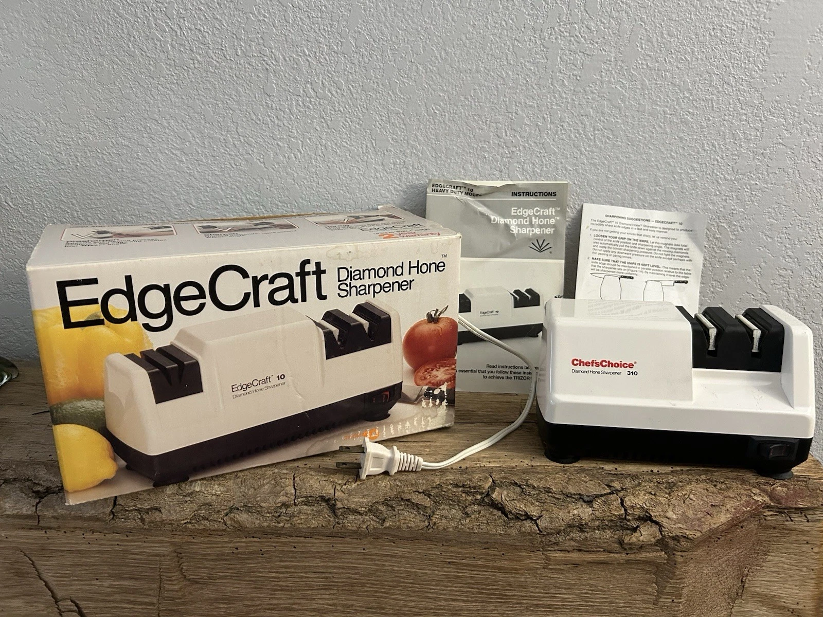 VTG EdgeCraft 10 Diamond Hone Electric Knife Sharpener Kitchen Model 10 Tested