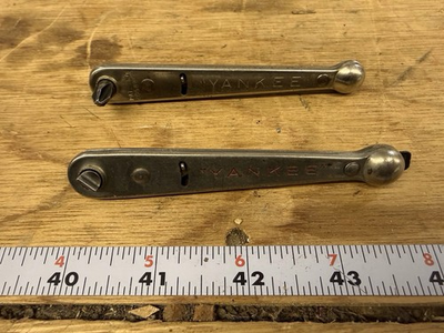#ad 2 Vintage “YANKEE” Ratcheting Tools #3412 Stanley amp; #3400 By North Bros Mfg $12.99