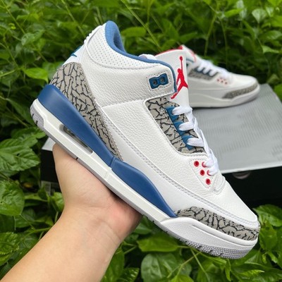 Size 10.5 - Jordan 3 Retro OG Mid True Blue for sale online | eBay