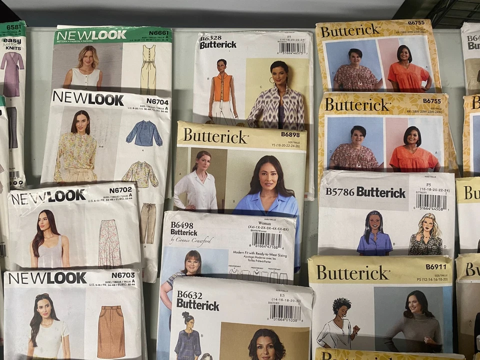 Sewing Patterns lot of 56 Butterick New Look Know Me Vogue Simplicity + - Image 3 of 4