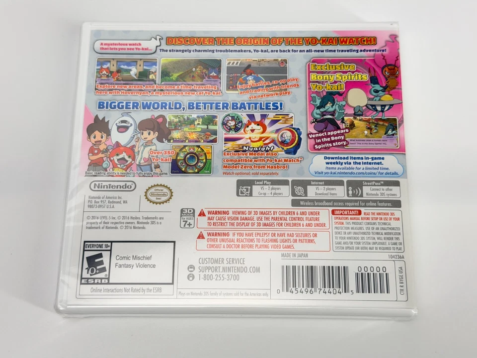New! Yo-Kai Watch 2: Bony Spirits (Nintendo 3DS) Factory Sealed - Image 4 of 4