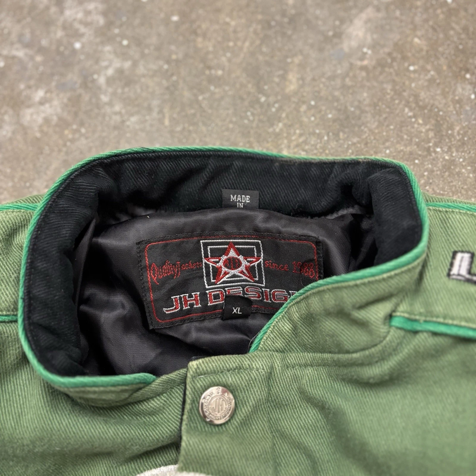 Green Lantern (DC Comics) Michigan Speedway Jeff Hamilton Vintage Jacket