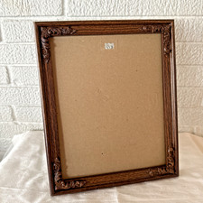 Vintage FAUX WOOD Ornate Picture Frame MCM , Holds 8 X 10  