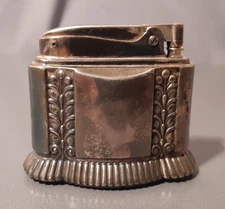 Vintage Ronson Diana Table Cigar Cigarette Lighter Silver Plate For Display