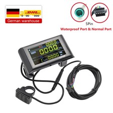 EBike 24V/36V/48V/60V SW900 Display Colour Screen Power Speed Meter ControlPanel