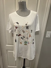 karl lagerfeld Ladies Tee Shirt Size XLarge 