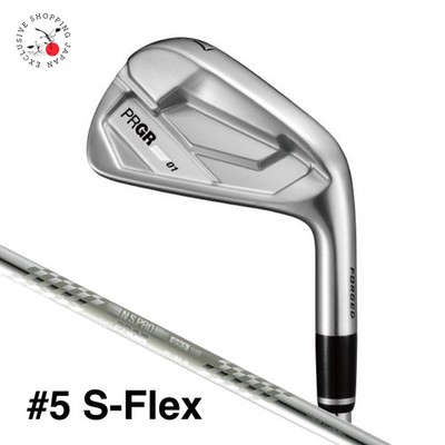 PRGR Golf 01 Iron #5 S-Flex M-43 Spec Steel III ver.2 Steel Shaft RH Men 2026