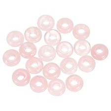 20pcs Natural Stone Beads 6x12mm Large Hole Craft Beads, Light Pink