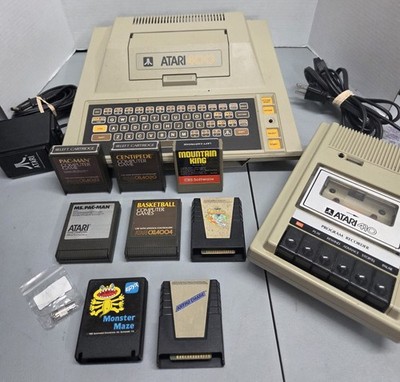 VINTAGE ATARI 400 COMPUTER W/ RECORDER & GAMES