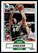 1990-91 Fleer James Donaldson Dallas Mavericks #41