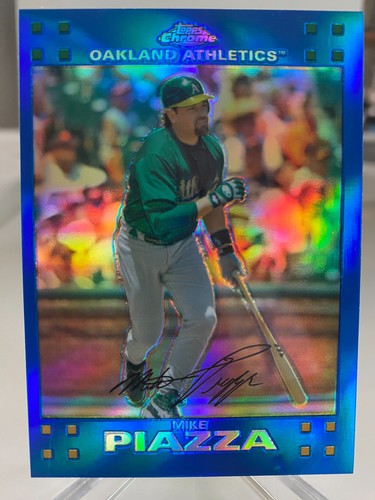 Mike Piazza [Refractor] #27 2007 Topps Chrome card