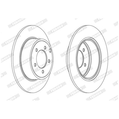 Ferodo Bremsscheiben + Beläge hinten 4743999AB | 496317
