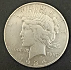 1934-S Peace Dollar FINE/ VERY FINE CONDITION - KEY DATE