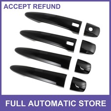 Door Handle Cover Protector For Nissan Sentra Altima X-trail Glossy Black 1 Set