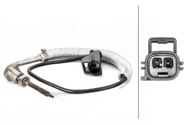 HELLA SENSORE TEMPERATURA GAS DI SCARICO per VOLVO C30 533 C70 II S60 II S80 V50 V60 V70 XC60 - Immagine 2 di 2