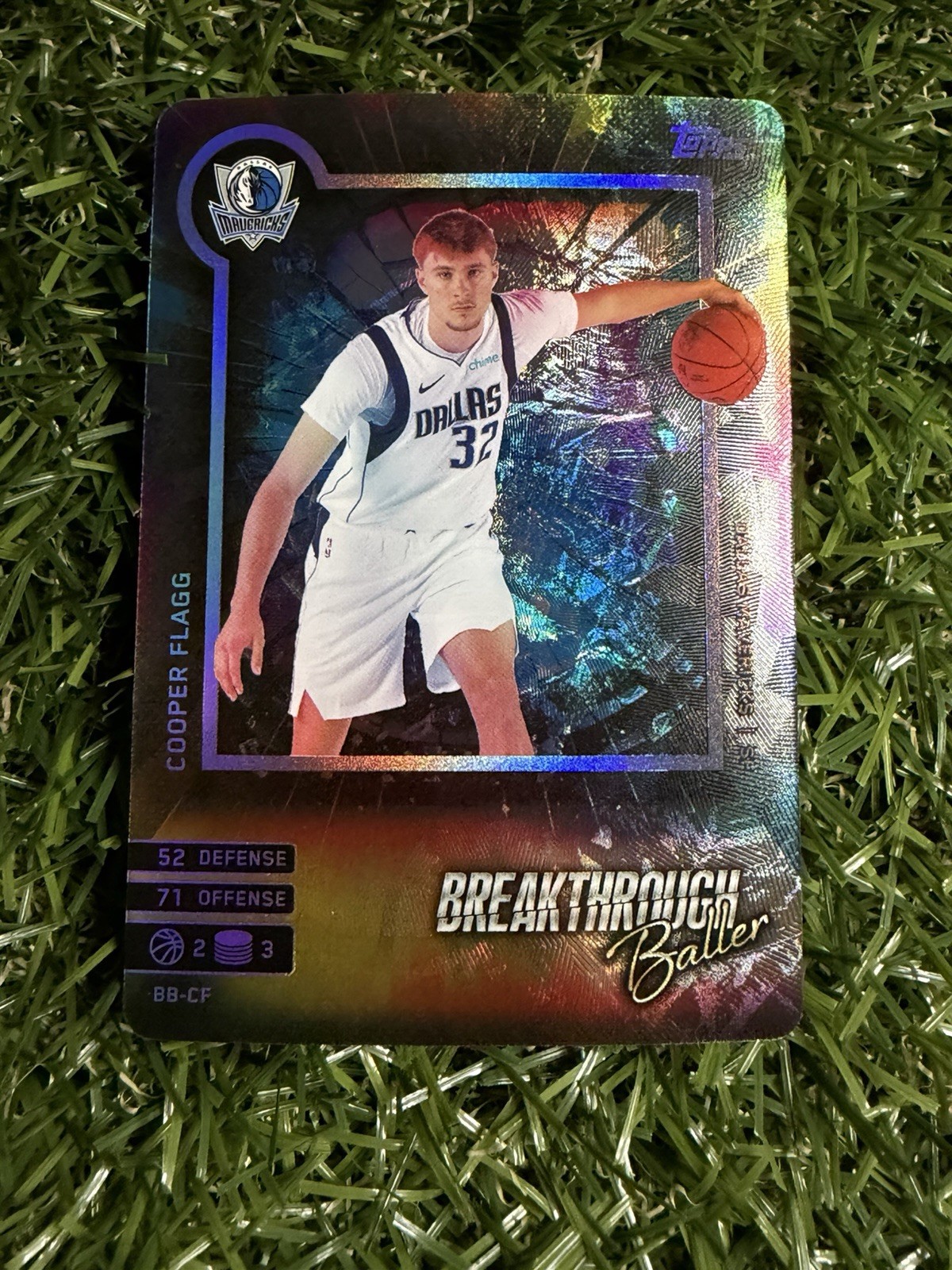 Cooper Flagg Breakthrough Baller Foil Match Attax Mavericks Rookie Prospect
