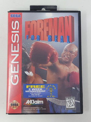 Foreman For Real (Sega Genesis) Game & Case