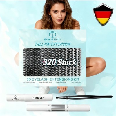 Wimpern Cluster 320 Pcs, 30D+40D Lash Extension Set, Wimpernverlängerung 10-16mm