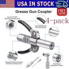 Grease Gun Coupler Accessory Kit with Hose Needle 90° Adapter US STOCK