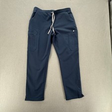 FIGS Yola Skinny Scrub Bottoms Pants Color Dark Harbor Women MP