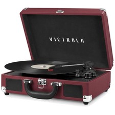 Journey Bluetooth Record Player - Portable Suitcase Marsala