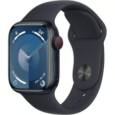 APPLE Watch Series 9 - 45 mm Cellular + GPS  Midnight  Case with Midnight Band